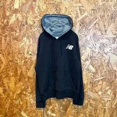 new balance パーカー フーディ ブラック レディース M相当
