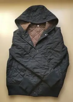 ネイビー キルティング ダウンジャケット Mサイズ