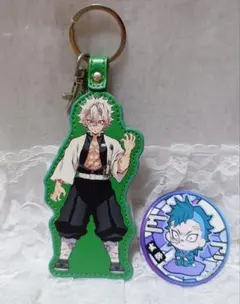 鬼滅の刃　不死川　兄弟セット キーホルダー　缶バッジ　2個セット