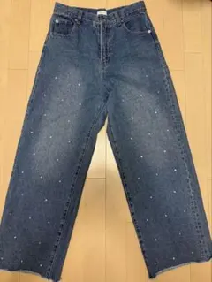 LOWRYS FARM ストーン装飾デニム