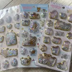 【正規品】リラックマ キラッとぷくっとエアーシール3枚セット