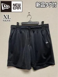 ★新品タグ付★ NEW ERA ニューエラ ハーフパンツ 黒 メッシュ XL表記のサムネイル