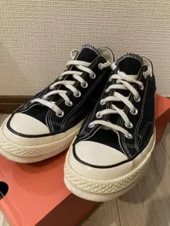 極美品 コンバース チャックテイラーCT70 ローカット 25.5cm ブラック