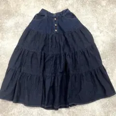 美品 CELINE 20SS デニム プレーリースカート ユニオンウォッシュ