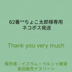 62番^^ちょこ太郎様専用 ネコポス発送
