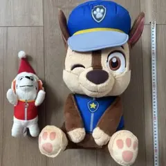 パウパトロール　BIGチェイス＆マーシャル　ぬいぐるみセット