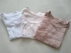 西松屋 ベビー長袖肌着 3枚セット