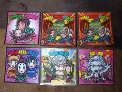 鬼滅の刃マンチョコ 遊郭編 ビックリマンシール 6枚セット