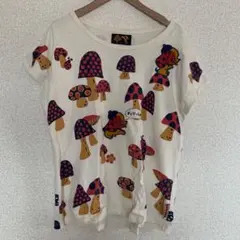 チェリッチュ　大人サイズ　ワイドＴシャツ　キノコ　ドット　レトロ　ママサイズのサムネイル