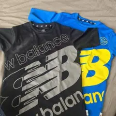 New Balance Tシャツ 150~黒 青 2枚セット