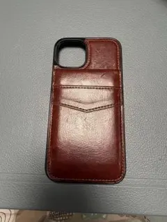 ブラウンレザー iPhone14用フリップケース