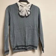 axes femme 長袖ニットブラウス風