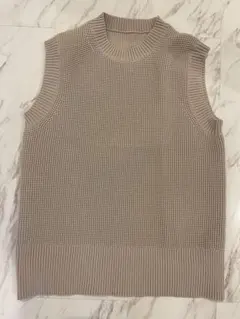 【美品】無印良品 軽くて型くずれしにくいニットベスト XXS-XS