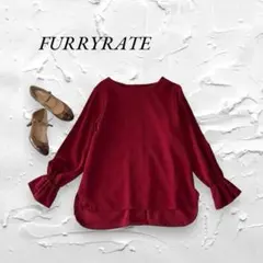 【FURRYRATE】ファーリーレート カットソー (M) ボルドー ゆったり