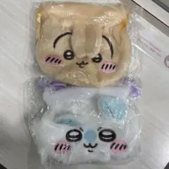 ちいかわ おかお巾着2 ポーチ うさぎ モモンガ ガチャガチャ 2点セット