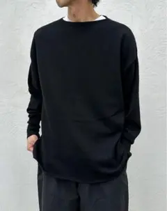comoli｜ウール和紙ボートネックニット - メルカリ