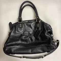 美品 COACH poppy 2way ハンド ショルダー ブラック 18718 - メルカリ