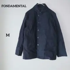 FONDAMENTAL ジャケット 長袖 コットン ネイビー M