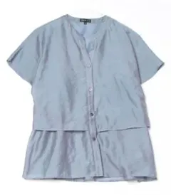 【INDVI】ブラウス 「洗える／エアリー」ティアードブラウス レディース