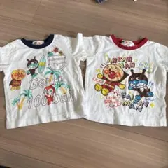 80 アンパンマン　バイキンマン　子供服　保育園着　半袖　Tシャツ　まとめ売り