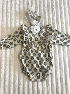 【新品タグ付き】&mignon アンドミニョン ヘアバンド付きロンパース