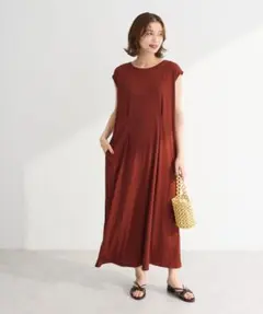 美品　chocol raffine 前後2WAYウエストタックワンピース