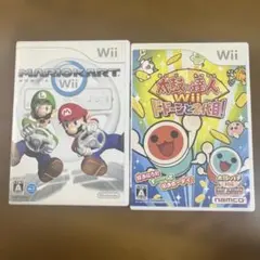 マリオカートWii 太鼓の達人Wii ドドーンと2代目！ 2本セット