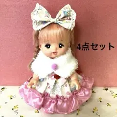 メルちゃん服　ワンピース④点セット❤️ハンドメイド☆211