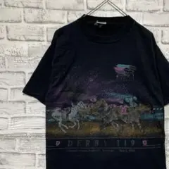 USA製90sヴィンテージTシャツ！シングルステッチ　ブラック半袖古着M19