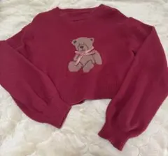 テディベア 赤ニット GRL