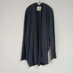 ダークネイビー 長袖カーディガン LL　ボレロカーデ　羽織