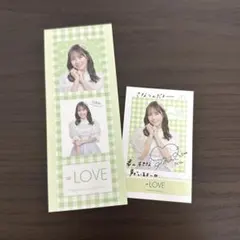 ＝LOVE 諸橋沙夏 Ｅ賞 コメント入りフォトカード＆ステッカーセット