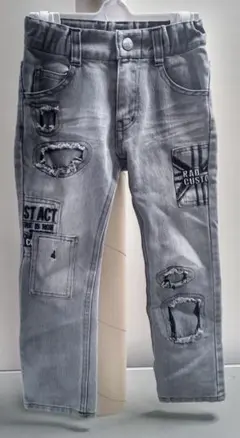 RAD CUSTOM　 ダメージ加工 　ロングパンツ　長ズボン　110cm