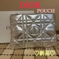 ♡新品♡ Dior キルティング ポーチ シルバー