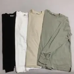 ユニクロユー　コットンエアリズム　長袖カットソー 4色セット　Mサイズ