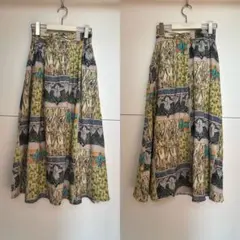 IEDIT ミュシャ プリント スカート 未使用 M 花柄 アートのサムネイル