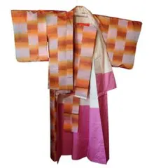 着物 羽織 帯セット　大正ロマン アンティーク　昭和レトロ　アンサンブル