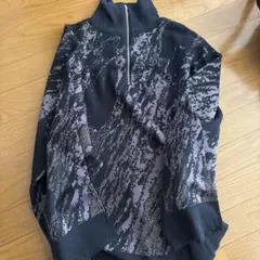 HARE ラメ入りハーフジップ ニット