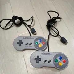 スーパーファミコンミニ　コントローラー　２個セット　動確清掃済み