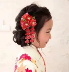 髪飾り　子供　キッズ　和装　お正月　七五三　ひな祭り　着物　つまみ細工　ヘアピン