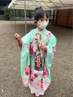 メゾピアノ 七五三 着物 フルセット 女の子 7歳美品 クリーニング済