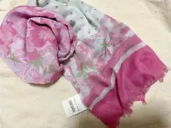 SIMPLE LIFE ストール 花柄 ドット柄 ピンクのサムネイル