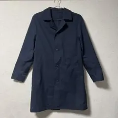 ネイビー ステンカラーコート グローバルワーク　古着