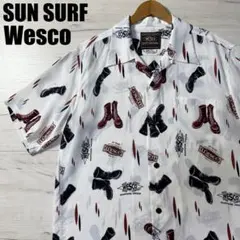 希少 WESCO×サンサーフ 100周年 ブーツ柄アロハ L SS38217CYのサムネイル