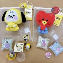 BT21 CHIMMY TATA ぬいぐるみ マスコット セットのサムネイル