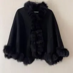 2025年最新】ブルーフォックス ファー カシミヤ ポンチョの人気