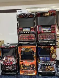 パチスロ実機 5台セット まとめ、ハーデス、ゴッドイーター、吉宗、聖闘士星矢のサムネイル