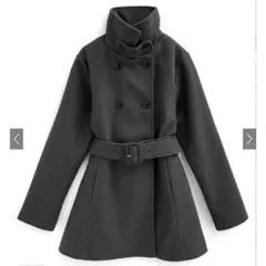 GRL グレイル　ベルト付きスタンドカラーミドル丈コート［ze836］Mサイズ