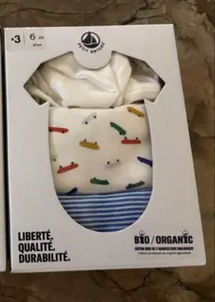 オーガニックコットン ベビーシャツ肌着 3枚セット 6ヶ月