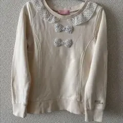 Mezzo Piano クリーム色 トレーナー